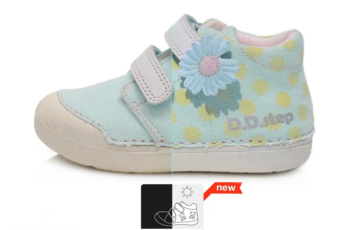 Obuv D.D.Step C066-488 Sky Blue Plátěnky Kopretina