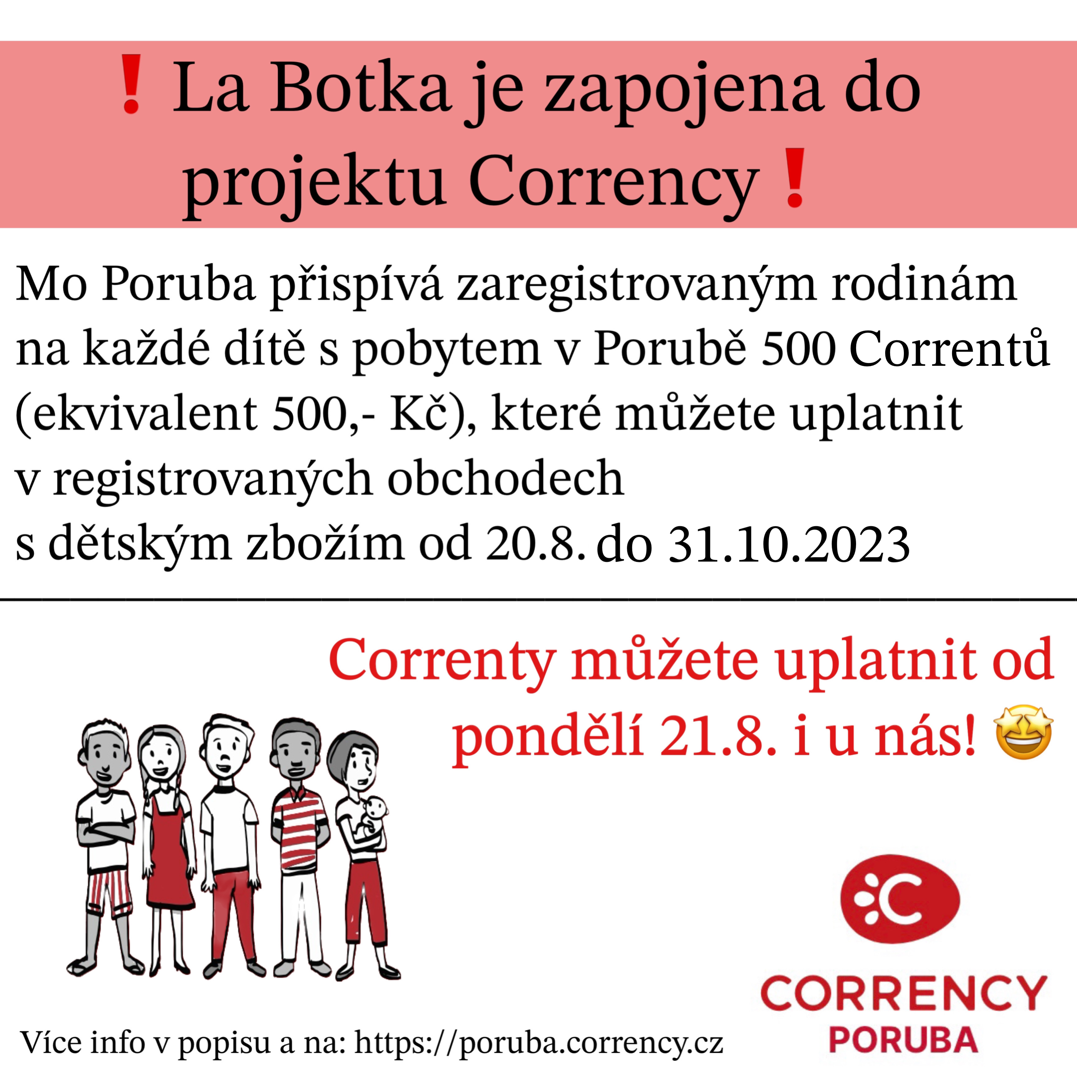 La Botka je zapojena do projektu Corrency!