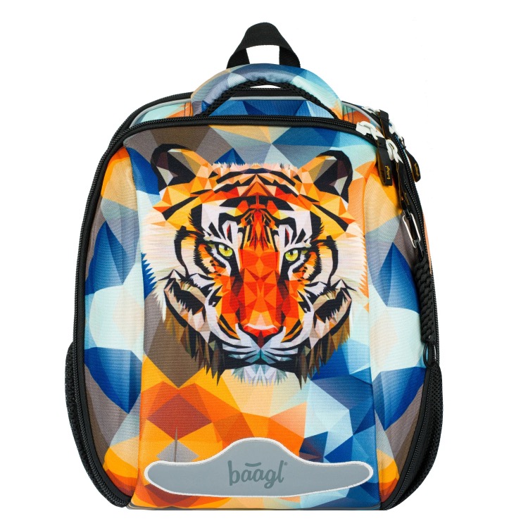 ŠKOLNÍ AKTOVKA BAAGL SHELLY Tiger skořepina, váha 1000g, objem 23l